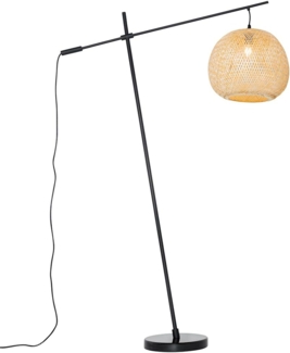 Qazqa Außen-Stehlampe Rafael, ohne Leuchtmittel, E27, Naturel, Orientalisch, Bamboo, 1-flammig