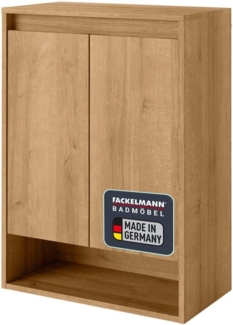 Fackelmann NATURA Doppel Midischrank 60,5 cm breit, Braun hell