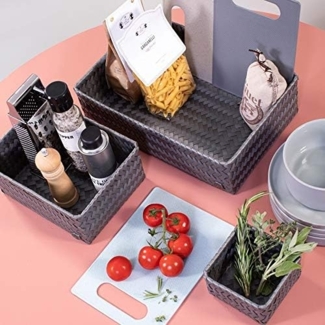 Handed By Basket rechteckig Fit Long dark grey