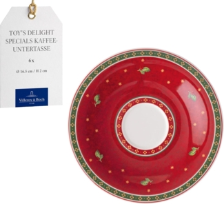 Villeroy & Boch Toy's Delight Kaffeeuntertasse ø 16,7 cm Rot 6er Set - DS