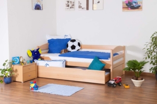 Einzelbett Easy Premium Line K1/h/s inkl. 2. Liegeplatz und 2 Abdeckblenden, natur