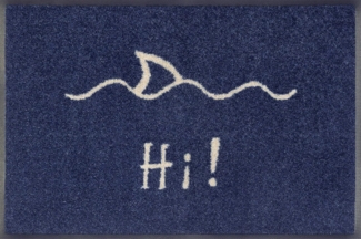 wash+dry by Kleen-Tex Fußmatte Hi!, rechteckig, Höhe: 9 mm, Schmutzfangmatte, mit Spruch, In- und Outdoor geeignet, waschbar