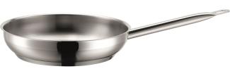 Mäser 811041 Professional I Bratpfanne, Ø 24cm, Edelstahl 18/10, silber