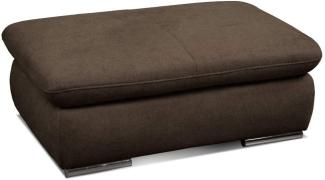 Cavadore Hocker Alkatraz / Polsterhocker passend zum Ecksofa oder zur Wohnlandschaft Alkatraz / Modernes Design / 101 x 43 x 68 / Braun