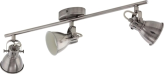 Eglo 96554 Spot SERAS GU10 3X3W L:59,5cm B:6,5cm Stahl nickel-antik, creme