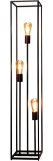 casa NOVA Stehlampe HAMPER, H 120 cm, Ein-/Ausschalter, ohne Leuchtmittel, Metall, schwarz, mit Fußschalter