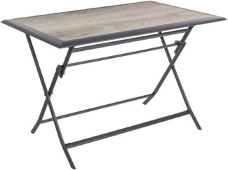 Hespéride - Rechteckiger klappbarer Gartentisch Azua Rauchgrau - 4 Plätze - Rauchgrau