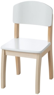 roba Kinderstuhl mit Lehne - Holz - Sitzhöhe 31,5 cm - Weiß lackiert