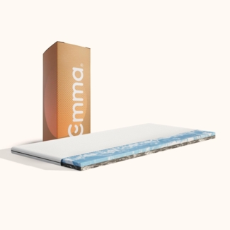 Emma Topper, 100x200 cm, 85 % Polyester / 15 % Polypropylen, Weiß