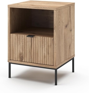 Vicco Nachtschrank Eliza, Viking Oak, 40 x 55 cm mit 1 Schublade