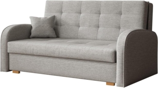 'Viva Gold III' Schlafsofa, hellgrau, 85 x 153 x 98 cm