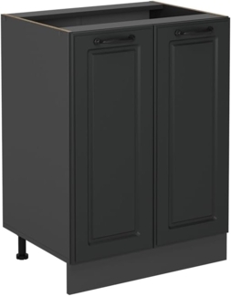 Vicco Küchenunterschrank R-Line, Anthrazit Landhaus, 60 cm ohne Arbeitsplatte