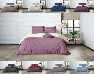 mistral home Wendebettwäsche Uni Einfarbig Wende Bettwäsche Mistral Home Edel Perkal große Auswahl, Perkal, 3 teilig, versch. Farben, wunderschöne Wendebettwäsche,100% ägyptische Baumwolle