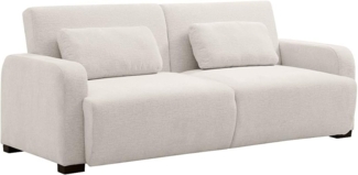 Vente-unique - 3-Sitzer Schlafsofa Clic-Clac - Chenille-Stoff - Beige - LOMARIO