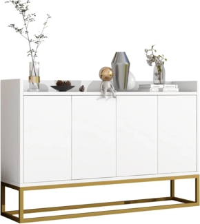SOFTWEARY Sideboard Breite 120 cm (120/30/80 cm), Wohnzimmerschrank, Mehrzweckschrank