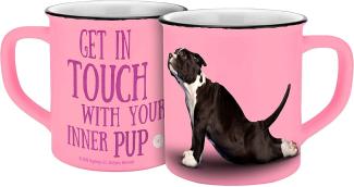 Yoga Dogs & Cats 13545 Yoga Dogs Inner Pup Tasse, Keramiktasse, Kaffeetasse, Keramik, 400 milliliters