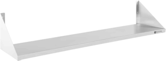 Royal Catering Hängeregal 120 x 30 cm Gastro Wandbord Wandregal Edelstahl Tellerbord