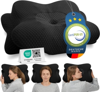 Gentle North Nackenstützkissen Orthopädisches Nackenstützkissen aus hochwertigem Memory Foam