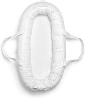 Elodie Details Babynest Kuschelnest Tragbare Babynestchen Neugeborene Kokon für Babys und Säuglinge, Waschbare Reisebett Baby Nestchen 100% Baumwoll 78x45 cm – Embroidery Anglaise