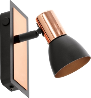 Eglo 94584 Spot LED BARNHAM Stahl schwarz, kupfer, GU10 max. 1X3W mit Wippschalter