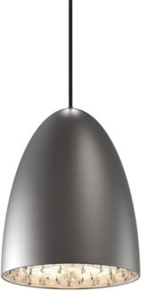 Leuchte Nexus 20, Ø 20 cm, gebürsteter Stahl