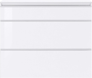 INOSIGN Schuhschrank Magic Schuhschrank, Schuhkommode, Schuhregal, softgriff 3 Klappen, Doppelschuhtrommeln Komplett Hochglanz lackiert Breite 120