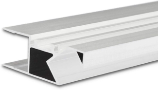 ISOLED LED Aufbauleuchtenprofil HIDE ASYNC Aluminium weiß RAL 9003, 200cm
