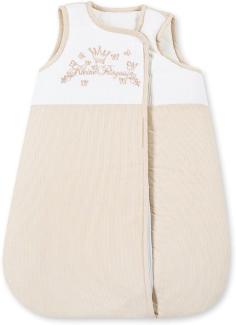 Mixibaby Baby Schlafsack Winterschlafsack/Sommerschlafsack für Jungen und Mädchen 70cm, Modelle:Kleine Prinzessin Beige