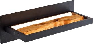 Brilliant AG Leuchten G99820-76 Chaumont Wandleuchte 35cm schwarz holz