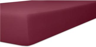 Kneer Qualität 22 Vario-Stretch Topper-Spannbetttuch 120x200x4-12 cm 49 burgund