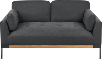 2-Sitzer Sofa Schwarz SKAVEN