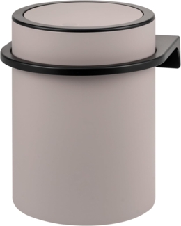 bremermann Kosmetikeimer inkl. Wandhalterung, 5,5 Liter Volumen, Kunststoff taupe