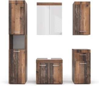 Badmöbel-Set Luna Oldstyle 5 Teile Vicco