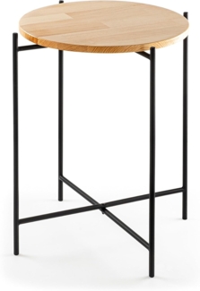 Couchtisch, 'SHB-004', 56 x 46 x 46, Schwarz, Natürlich