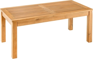 riess-ambiente Gartentisch BALI 100cm · wetterfester Outdoor-Loungetisch aus Akazien-Massivholz (Einzelartikel, 1-St), Garten · Terrasse · Balkon · Outdoor-Esstisch · eckig · wetterfest