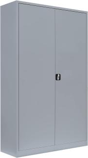 Stahl-Aktenschrank Kolloss Metallschrank abschließbar Büroschrank Stahlschrank 195 x 120 x 60 cm verschiedene Farben 530380-530389 RAL 7035/7035 lichtgrau