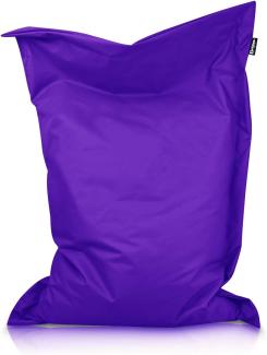 BuBiBag XXL Sitzsack, Outdoor Sitzsäcke für Kinder und Erwachsene, Bodenkissen Beanbag Fatboy wetterfest (Lila 190x145cm)