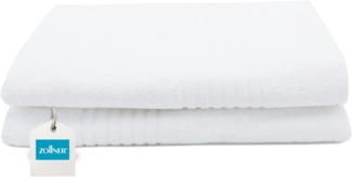 ZOLLNER Saunatuch, Walkfrottier (2-St), 70x180 cm, 100% Baumwolle, vom Hotelwäschespezialisten