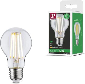 Paulmann 29120 Eco-Line Filament 230V LED Birne E27 1er-Pack 525lm 2,5W 3000K Klar Leuchtmittel