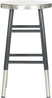 SAFAVIEH Modern Bar & Counter Stool, in Grey and Silver
