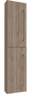 VCM Badmöbel Hochschrank Badinos 914890 Sonoma-Eiche (Sägerau) H. 150 x B. 33 x T. 22 cm