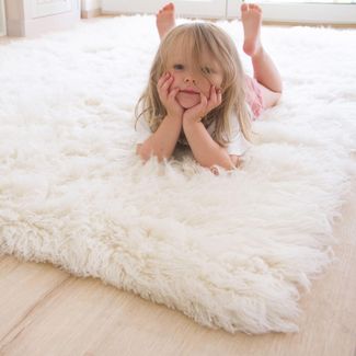 Flokati Teppich 2000, Farbe: Natur, Größe: 290x390 cm