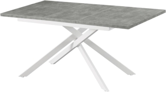 B&D home Esstisch Ausziehtisch BEA, X-Gestell, ausziehbar, 120-160cm, 4-6 Personen