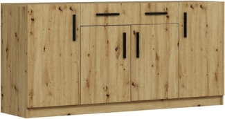 Vente-unique - Sideboard mit 4 Türen & 2 Schubladen - Holzfarben - MEROLIA