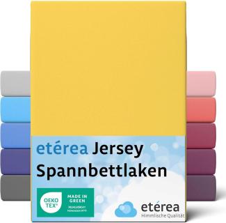 etérea Comfort Jersey Spannbettlaken Gelb 140x200 cm - 160x200 cm