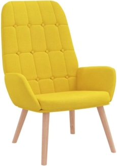 vidaXL Relaxsessel Hellgelber Stoff 4102648