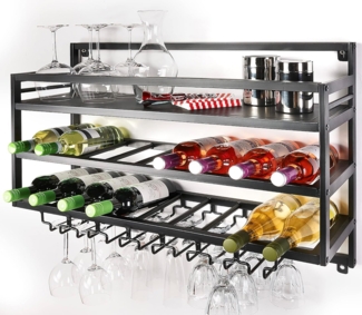 Kobolo Regal Wandregal MALBEC aus Metall in schwarz