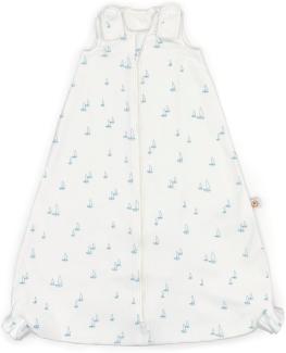 ERGObaby Ganzjahres Baby-Schlafsack mit Füßen Gurtschlitz 6-18 Monate Baumwolle TOG 1 Sommer Winter, On The Move Sailboat Dreams