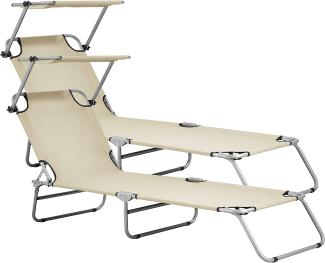 Sonnenliege Argozelo 2er Set Beige casa. pro