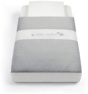 Textil Set für Beistellbett Cullami : stella stellina / Sternchen grau